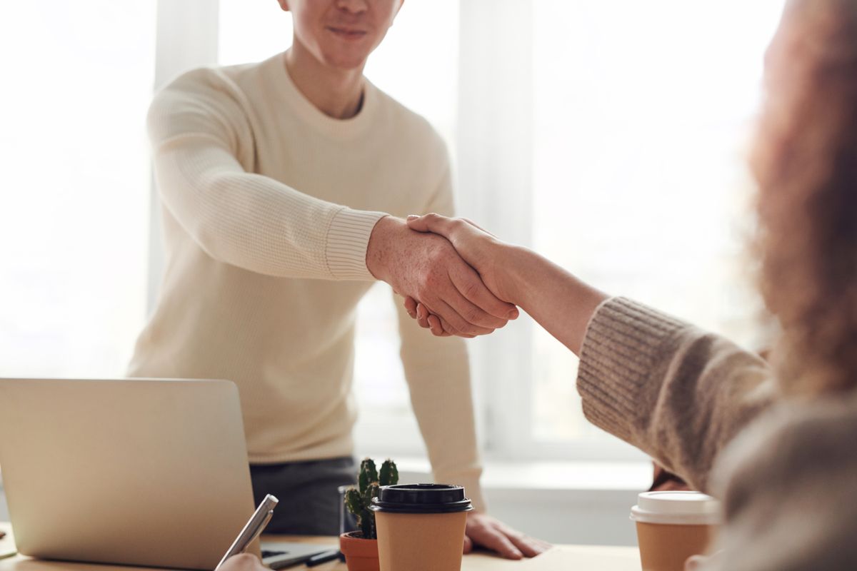 Client and Golden teams meeting after a project review